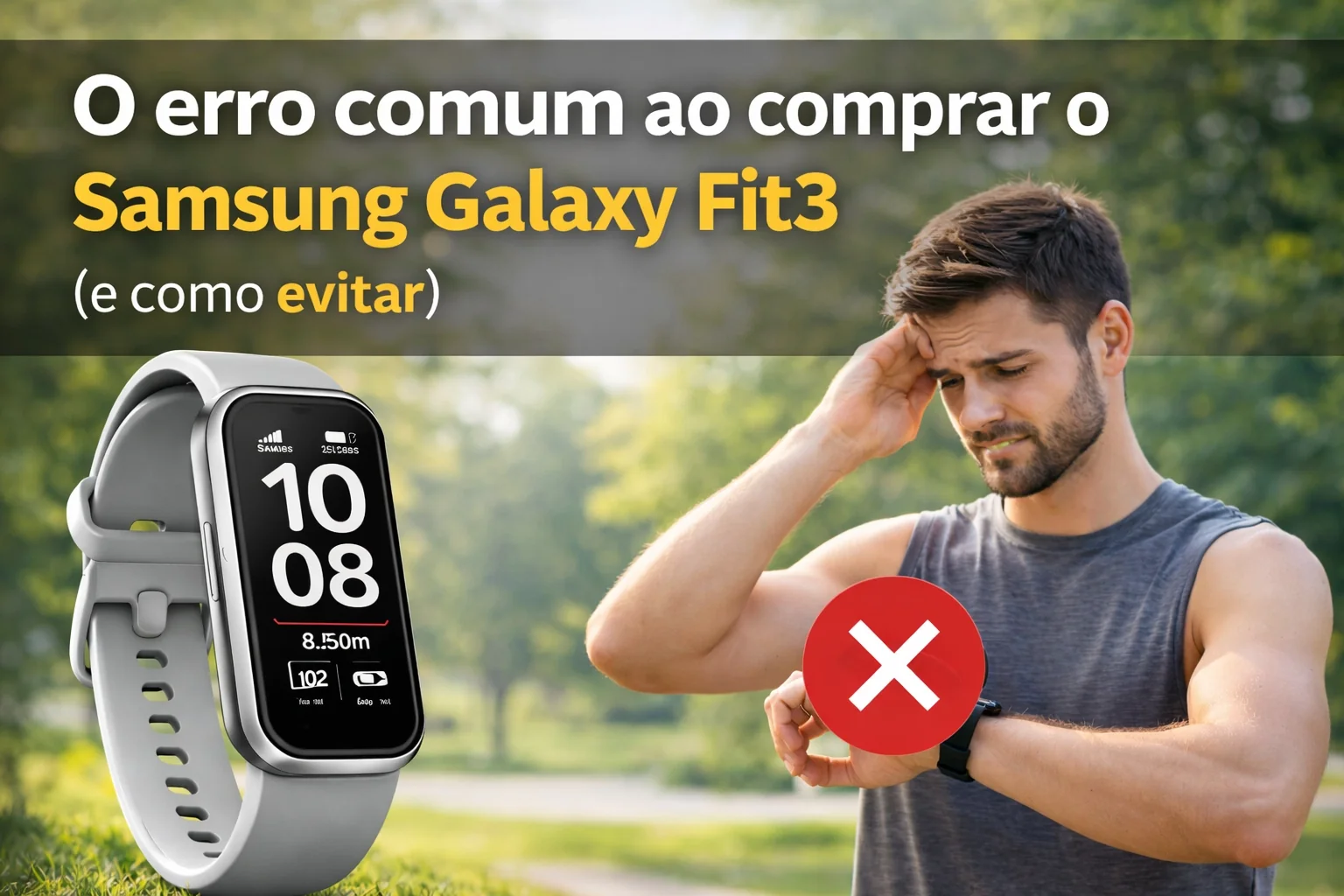 O erro comum ao comprar o Galaxy Fit3
