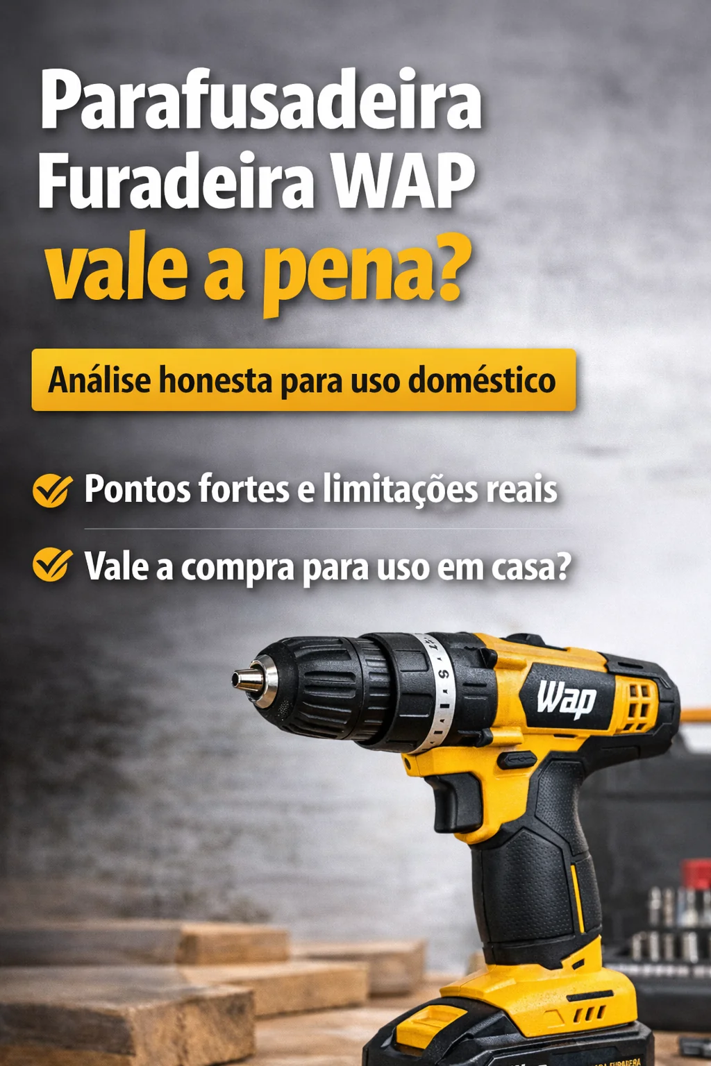 Parafusadeira Furadeira WAP