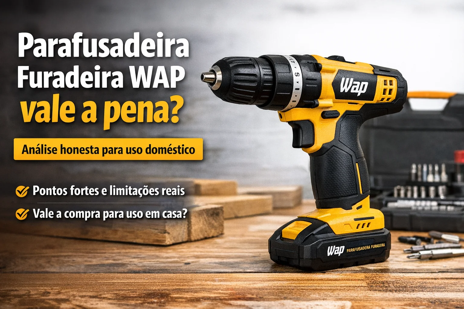 Parafusadeira Furadeira WAP