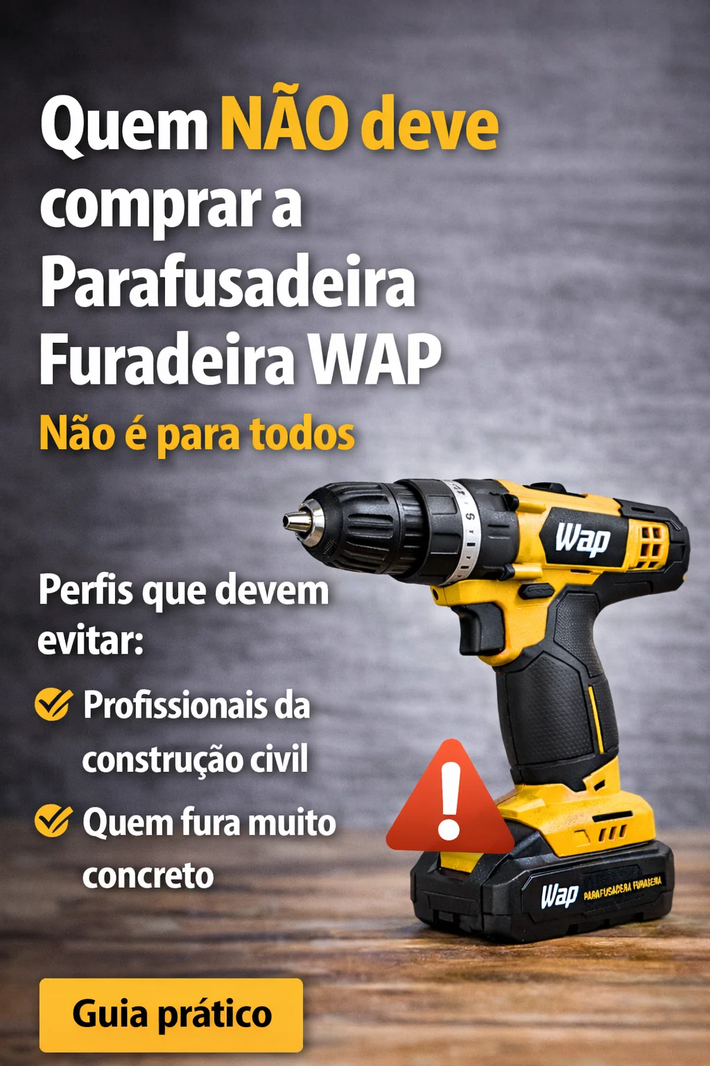 Parafusadeira Furadeira WAP