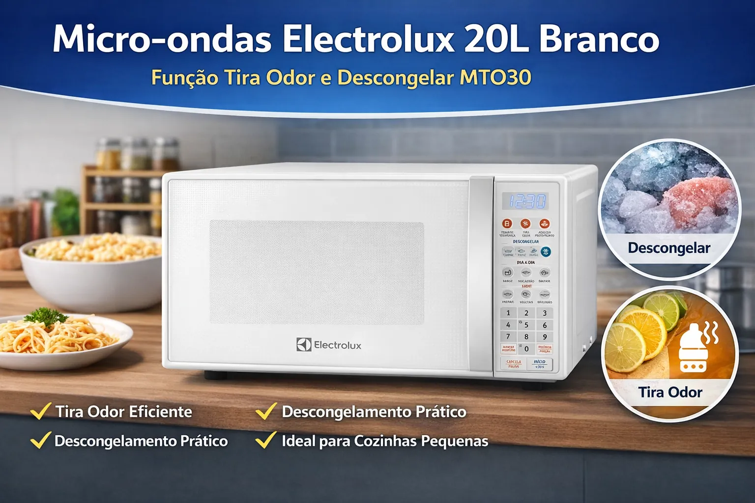 Micro-ondas Electrolux 20L Branco